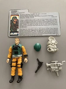 Vintage G.I. Joe Scoop komplett mit Karteikarte Neu O Ring - Bild 1 von 3
