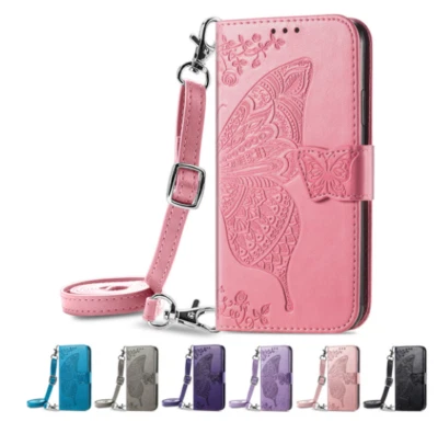 Flip Leather Card Wallet Crossbody Phone Case For Samsung Galaxy Z Flold 3 5G - Image 1 of 4