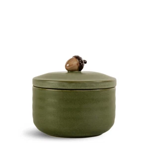 Eichel-Dose Grün 700 ml aus Steingut Serie Ellen von SAGAFORM - Bild 1 von 1