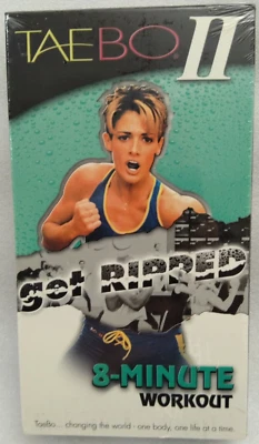 VHS TAE BO 2 Get Ripped 8-Minute Workout Billy Blanks - NEW - Image 1 of 4