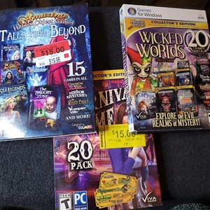 WICKED WORLDS 20 GAMES + Tales Beyond 15 Games + Carnival Crime 20 Games Sealed - Picture 1 of 8