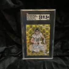 SGC 9.5 2023 Panini Prestige Trevor Lawrence Auto, Xtra Point Premium Gold 25/50