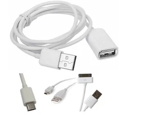Cavo adattatore usb 4 in 1 con prolunga maschio/femmina USB micro USB mini US... - Foto 1 di 5