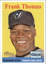 2007 Topps Heritage Toronto Blue Jays Baseball Card #409 Frank Thomas