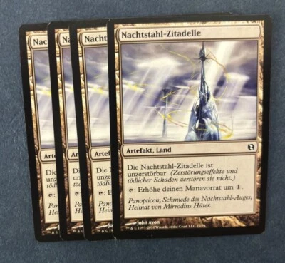 MTG 4X GERMAN COMMANDER DARKSTEEL CITADEL NM MAGIC THE GATHERING COMMON LAND - Image 1 of 4
