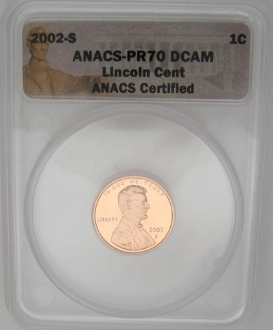 2002-S Lincoln Memorial Cent ANACS PR70 DEEP CAMEO - Attn Date Collectors Cover