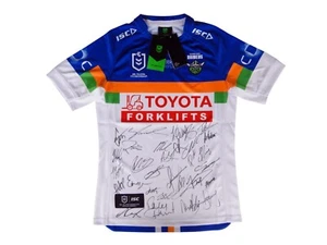 Signed 2025 Canberra Raiders NRL Rugby League Away Football Jersey - Proof COA - Bild 1 von 12