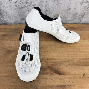 Light Use! Shimano RC7 Men's 43 EU White 3-Bolt Road Cycling Shoes BOA Dial - Picture 1 of 8