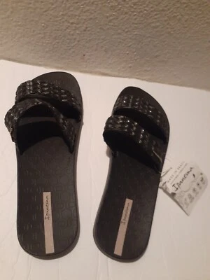 Sandals size 10 Ipanema renda II Fem made in Brazil slides never worn w Tags - Image 1 of 4