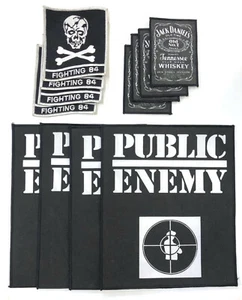 Patches - Lot of 12 - Fighting 84 Large, Public Enemy, Jack Daniels - Picture 1 of 1