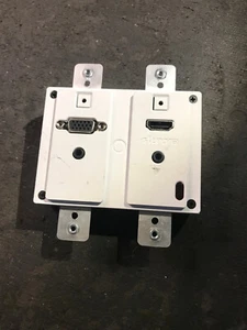 Aurora DXW-2-W 2 Input HDBaseT Wall Plate VGA HDMI CAT Extender NO PSU - Picture 1 of 2