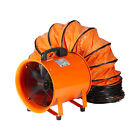 VEVOR 250 mm construction fan with 10m hose fan construction fan 145W