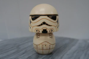 STAR WARS Stormtrooper Kokeshi Doll - Usaburo Kokeshi Japanese Handmade - Picture 1 of 12