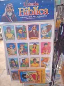 Loteria Biblica juego de memoria con los personajes de la biblia juego biblico - Picture 1 of 1