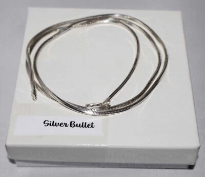 Collar de cadena octágono Silpada de plata esterlina raro difícil de encontrar 24 pulgadas 8 lados N0405 Foto 1 de 4