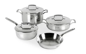 Saveur Selects Voyage Series Tri-Ply Full Clad Stainless Steel 7-Pc Cookware Set - Picture 1 of 3