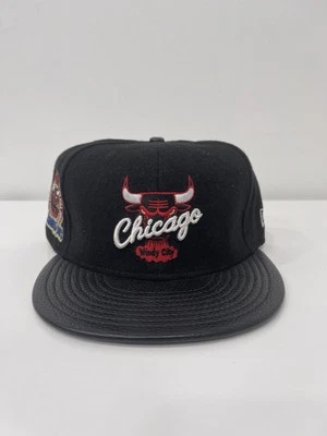 Chicago Bulls NBA New Era Windy City Mezcla de Lana Parche Lateral Gorra Ajustada Sombrero 7 3/4 Foto 1 de 4