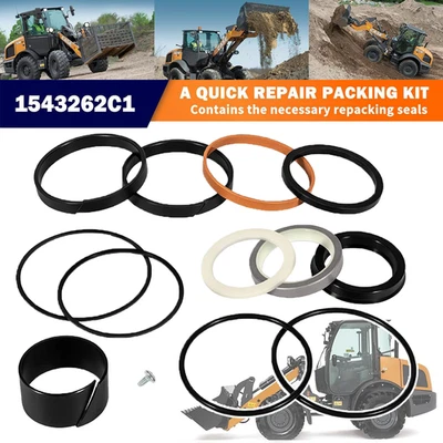 1543262C1 Hydraulic Cylinder Seal Kit 1.75” Rod 3” Bore For Case 350 450 480C - Image 1 of 4