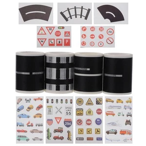 13 Pcs Auto Straße Band Für Kid Eisenbahn Straße Band Verkehrs Washi Band - Afbeelding 1 van 12