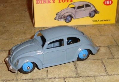 VOLKSWAGEN BEETLE CAR  - DINKY TOYS 181 - ATLAS EDITIONS REPRODUCTION c2017 - Image 1 of 4