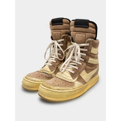 Rick Owens Brown Suede Dunks - Image 1 of 4