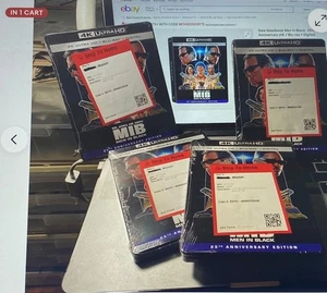 *RARE*MEN IN BLACK 4K/BLU-RAY NUMBERED STEELBOOK+ACTIVE DIGITAL fromBB WAREHOUSE - Bild 1 von 24