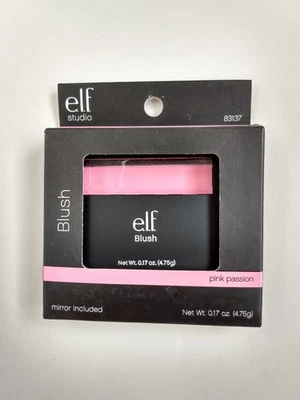 elf Studio Blush Compact With Mirror Pressed Powder 83137 Makeup Pink Passion - Image 1 of 3