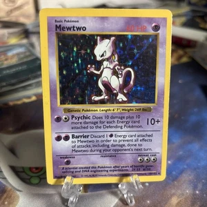 Mewtwo 10/102 Base Set Holographic Card Shadowless - Bild 1 von 6