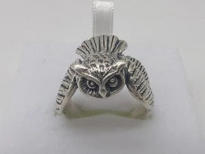 Vintage Owl  Bird Ring sterling silver  - Picture 1 of 9