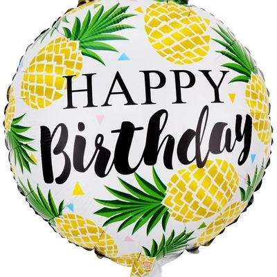 Pineapple Balloon Tropical Hawaiian Birthday Party Decoration Helium/Air 18" — 第 1/4 张图片