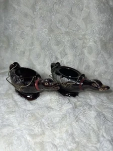 Vintage Ente Milchkännchen Saucen Set Rotware Braun Glasiert Aus Japan Ohne Deckel 6,5"/3" Schön! - Bild 1 von 11