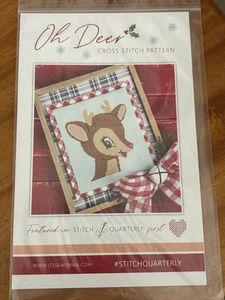 It’s Sew Emma OH DEER Cross Stitch Pattern - Picture 1 of 2