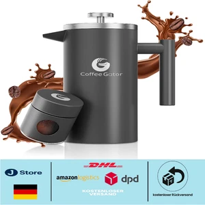Doppelwandig Isolierter Kaffeebereiter | 1L French Press - Bild 1 von 7