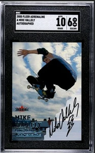 2000 Fleer Adrenaline #A Mike Vallely Autograph SGC 6 Auto 10 VHTF Skateboard - Picture 1 of 2