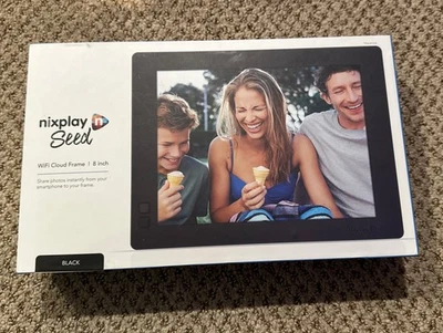 Nixplay Seed 8-Inch WiFi Digital Cloud Photo Frame – Black –  - Image 1 of 4