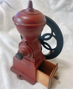 Molinillo de café de hierro fundido rojo Kalita Dial Mill de colección Japón - Imagen 1 de 13