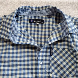 Ben Sherman Button Up Shirt Short Sleeve Youth Large (14 - 16) - Picture 1 of 9