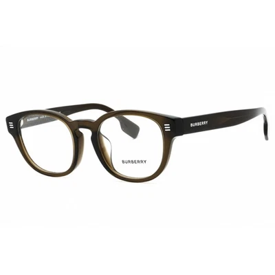 Burberry Men's Eyeglasses Transparent Green Full Rim Round Frame 0BE2382D 3010 - Image 1 of 2