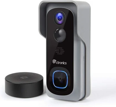 Ctronics Wi-Fi Video Doorbell Camera - Image 1 of 4