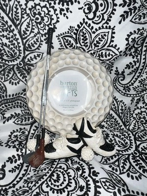 "Marco de fotos de golf de 3x3"" en forma de pelota de golf Burton y Burton regalos" Foto 1 de 2