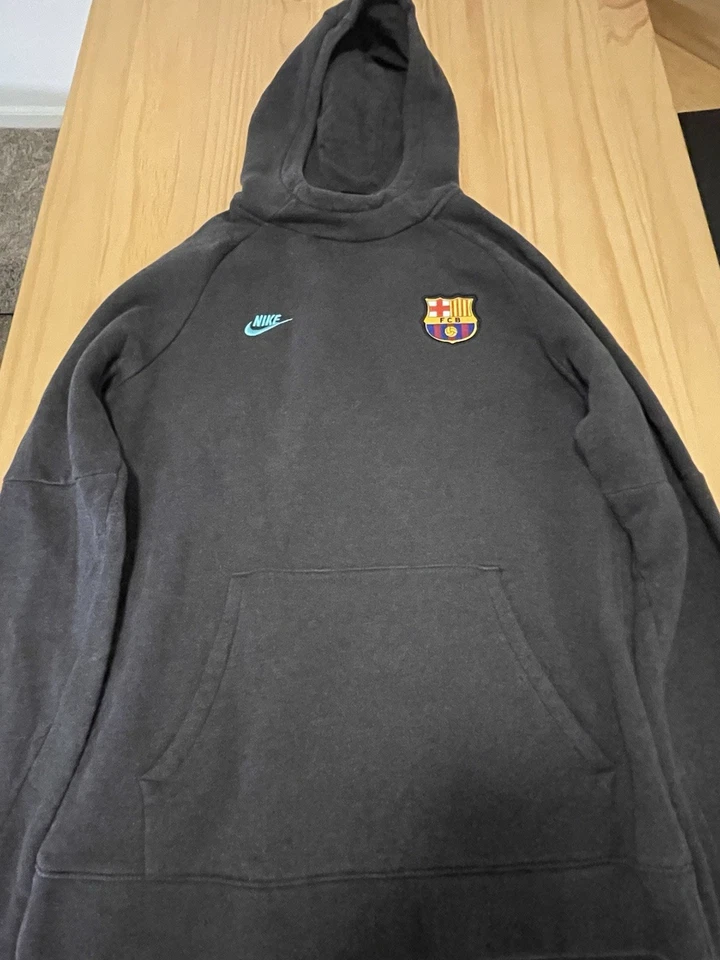 Nike  FCB  Youth  100% cotton  grey  hoodie  Size XL - Image 1 of 4