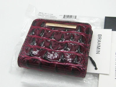 Brahmin Croc Embossed Leather Jane Bifold Wallet Cherry Lacquer Melbourne NWT - Image 1 of 4