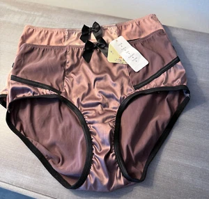 Parfait Charlotte Underwear High Waisted  Dusty Rose/Black Style 6917 set of 2 - Picture 1 of 2