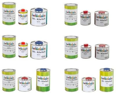 SET Autolack nach Farbcode / Formel im Auswahlmenü | Wunschlack Farbe Farbwahl L - Bild 1 von 3