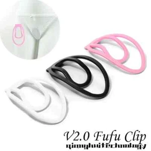 New Panty Chastity The Fufu Clip Sissy Male Chastity Device Trainingsclip Ring - Picture 1 of 18