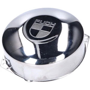 Limadeckel Lichtmaschinendeckel / Zündungsdeckel verchromt mit für: Puch-Logo fü - Bild 1 von 1