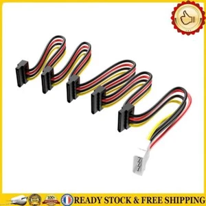 Adaptateur de câble d'alimentation SATA 1 à 5, câble séparateur, cordon d'alimen - Afbeelding 1 van 12
