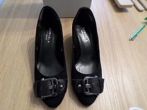 CARVELA KURT GEIGER ALLY BLACK SUEDE SHOES UK 3 UNUSED - Picture 1 of 5
