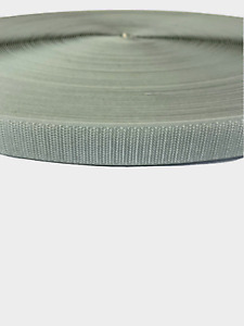 1" Inch Light Gray Hook Strapping Heavy Duty Sew On Fastener Grip It 10 Yards