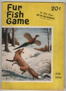 Fur Fish Game Mag Razorbacks & Danger In The Sun February 1954 020321nonr - Imagen 1 de 2